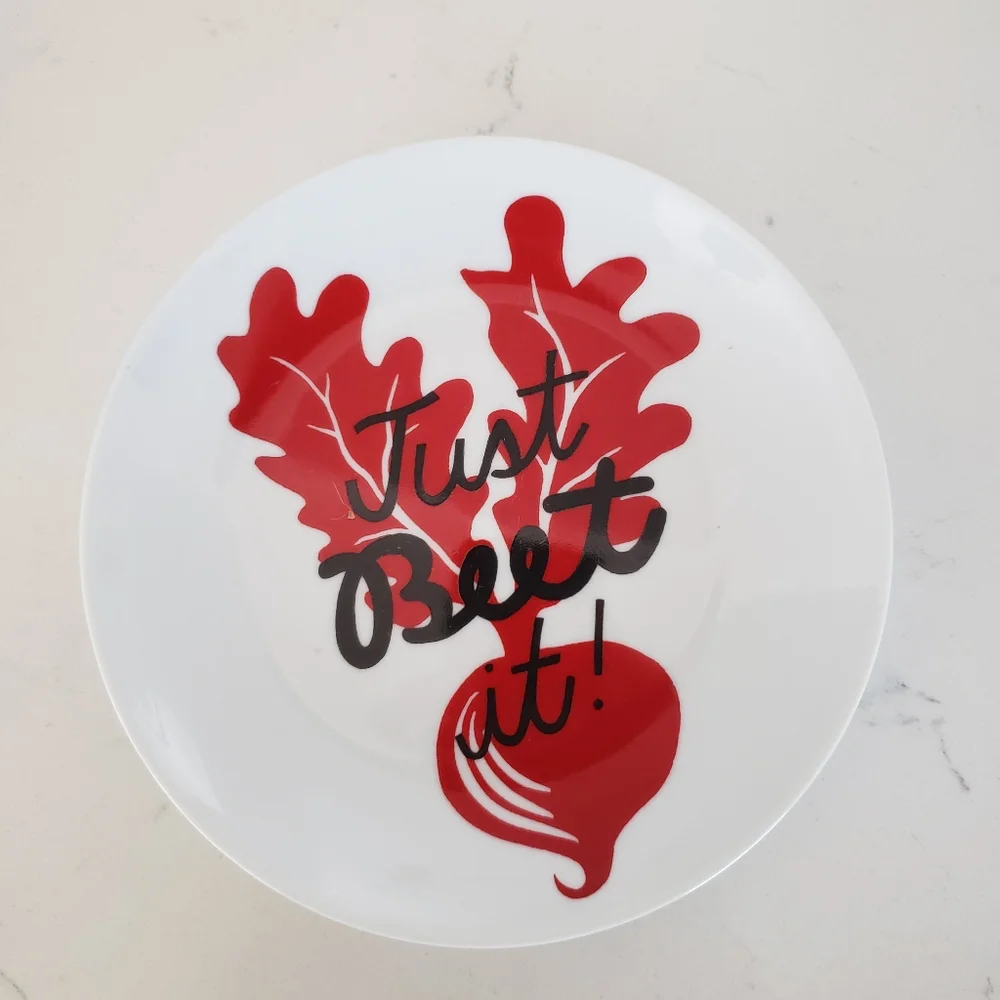 Like New Crate & Barrel Just Beet It Plate